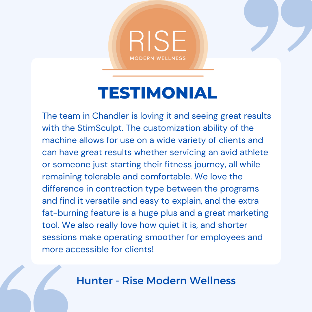 Rise Modern Wellness Stim Testimonial 